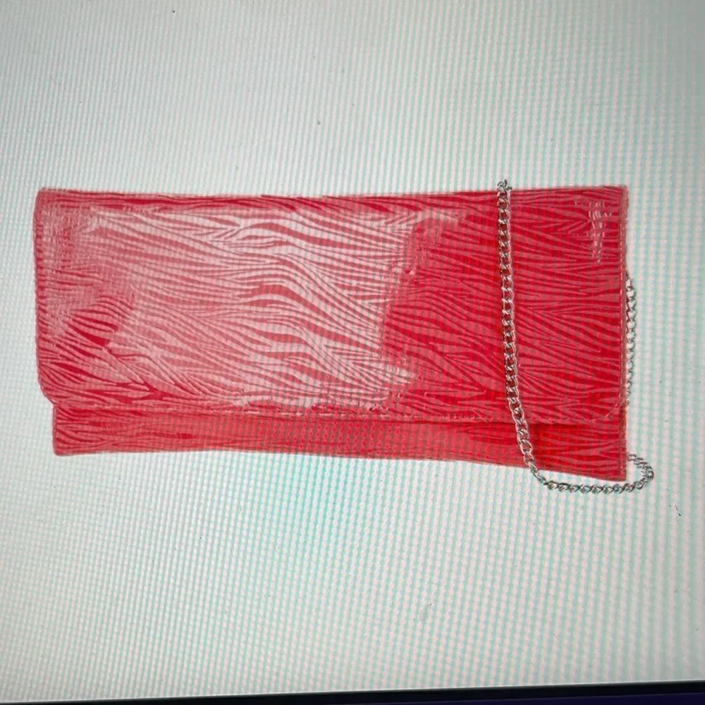 Fatto a Mano By Carlos Falchi Hot Pink Clutch Purse Shoulder Hand Bag Barbiecore